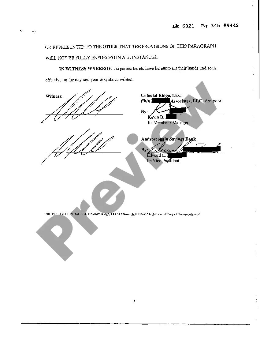 Preview Assignment of Project Documents