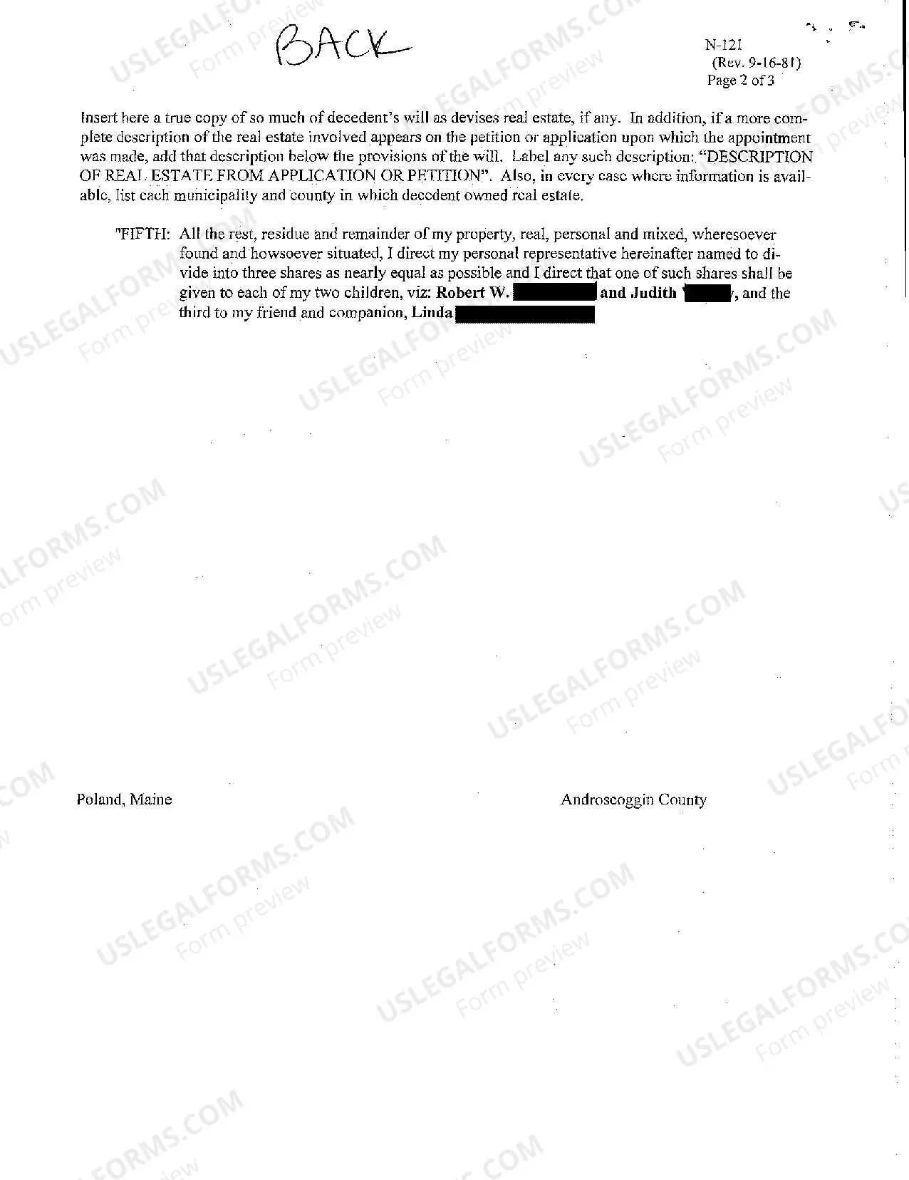 Preview A06 Acceptance of Appointment of Personal Representative