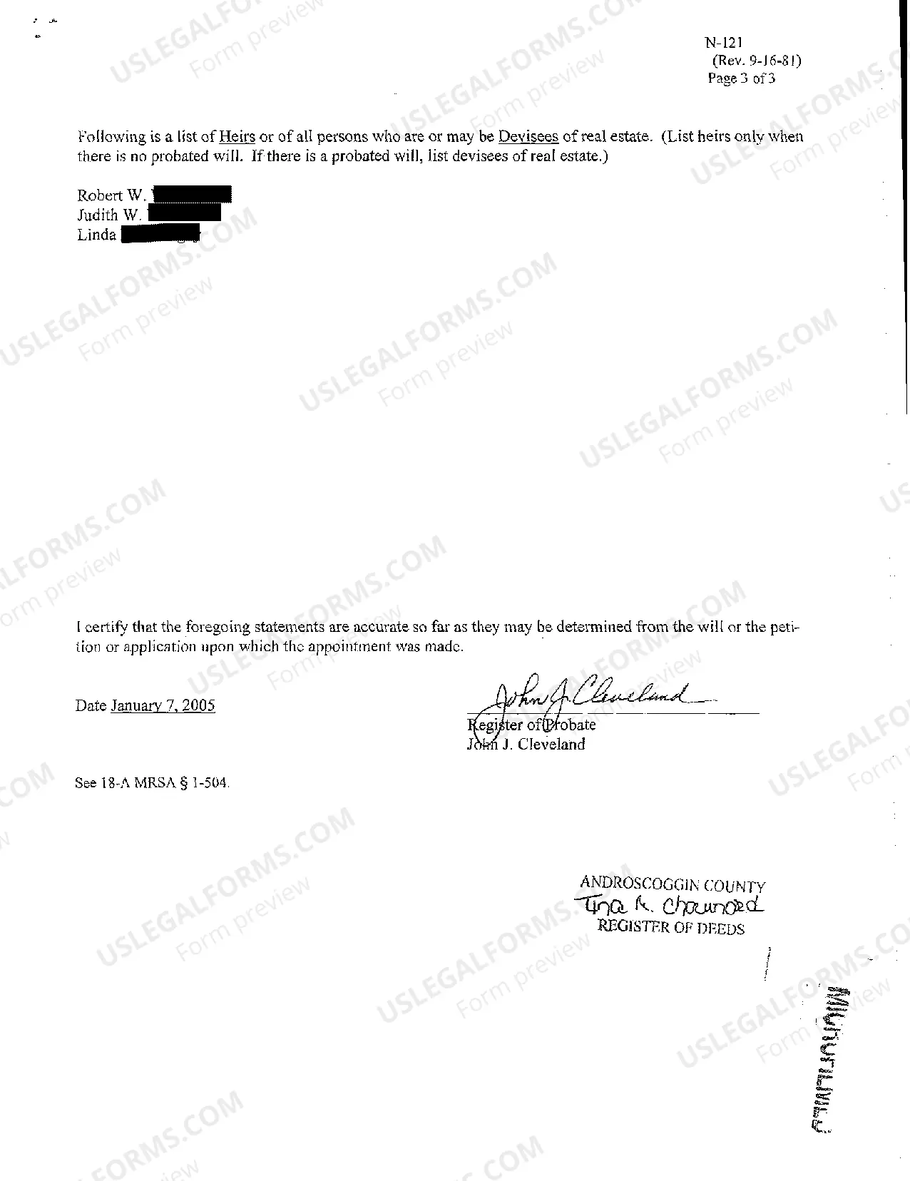 Preview A06 Acceptance of Appointment of Personal Representative