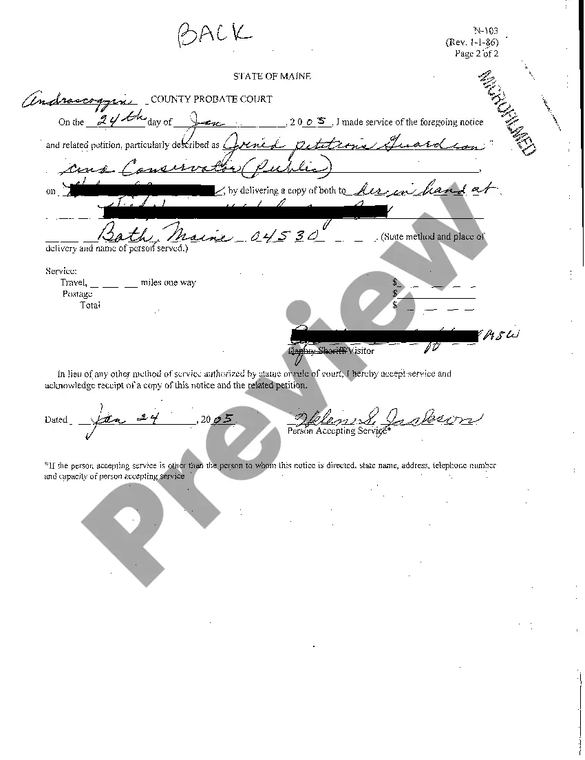 Preview A10 General Notice of Beginning of a Formal Probate Proceeding with Hearing Date