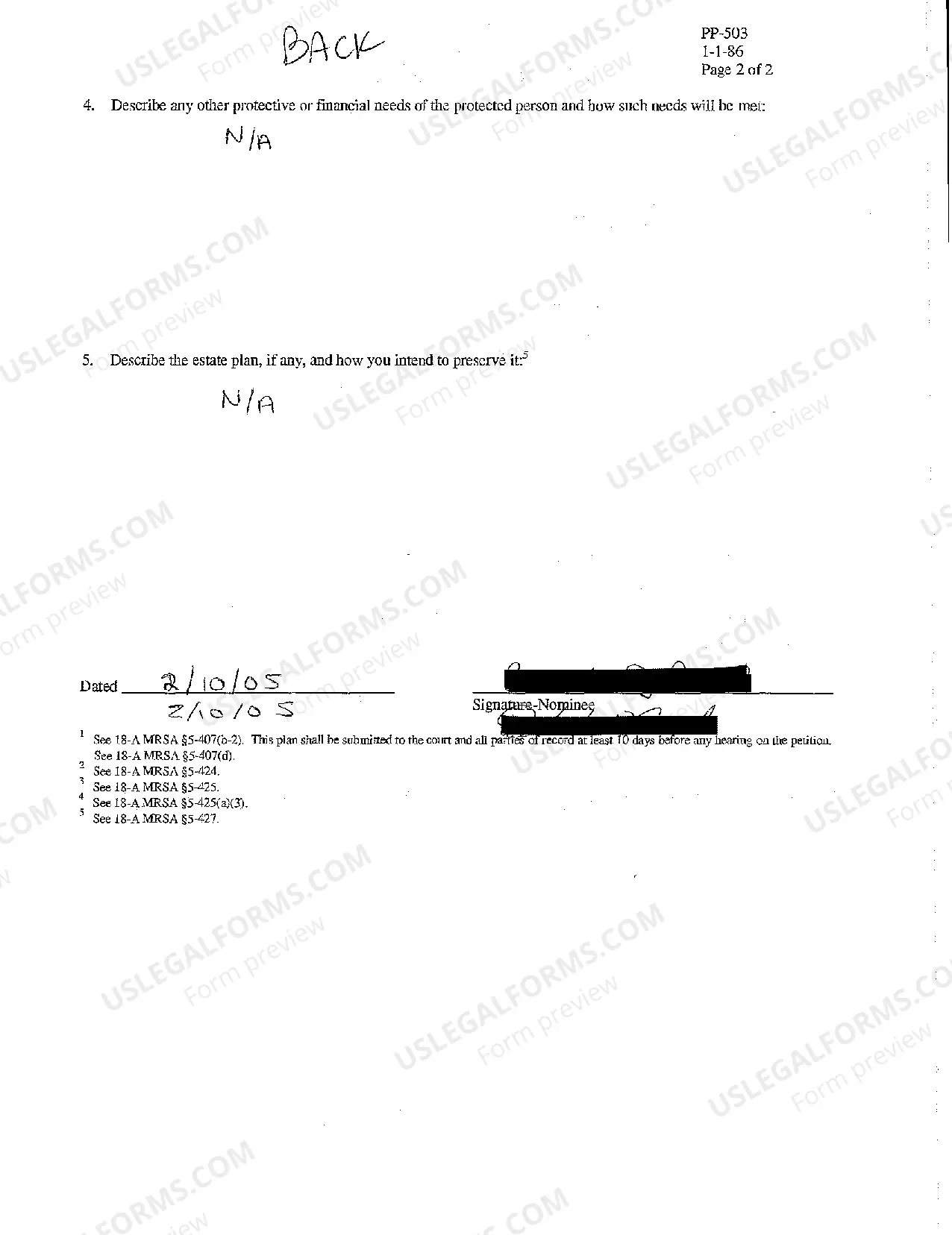 Preview A06 Conservatorship Plan