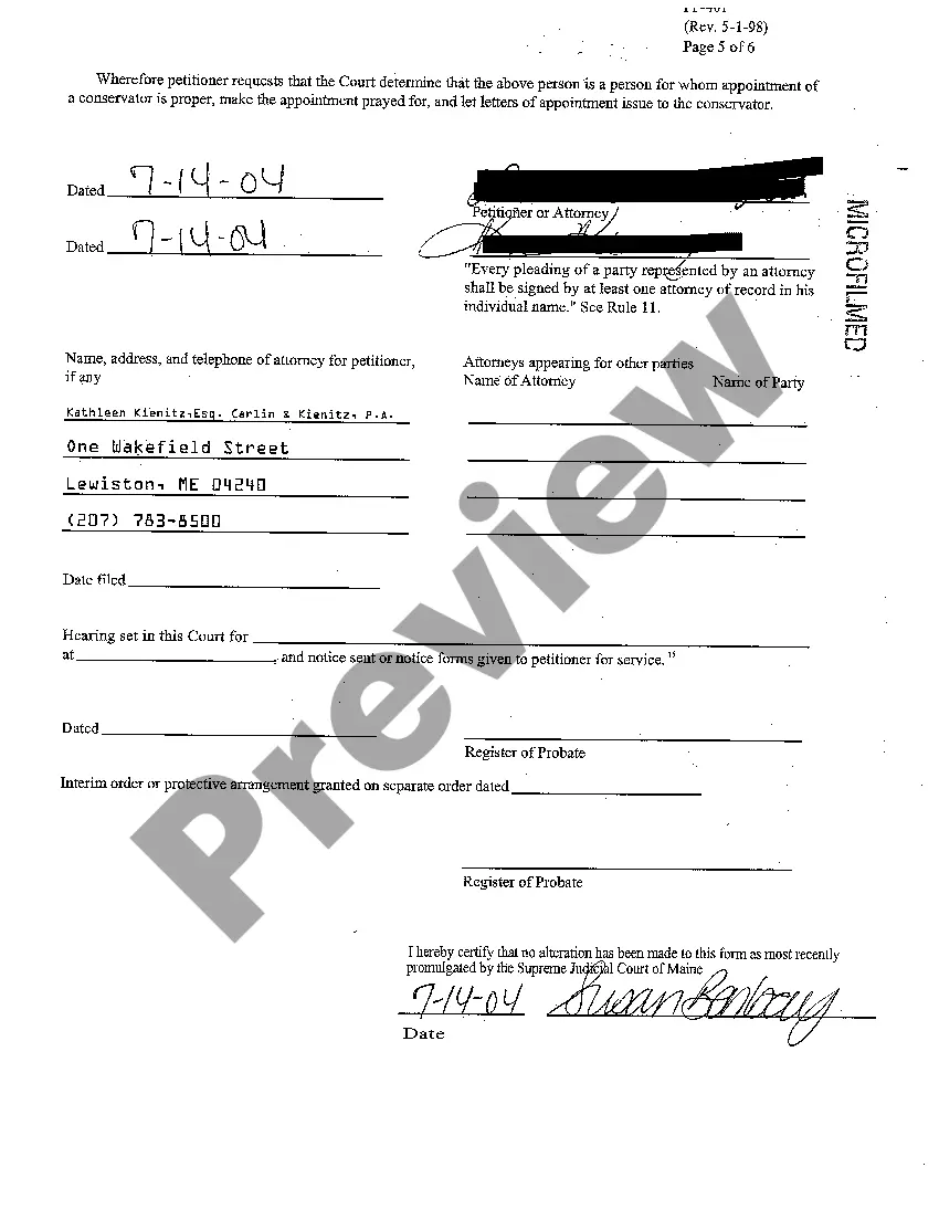 Preview A03 Petition for Single Transaction Authority