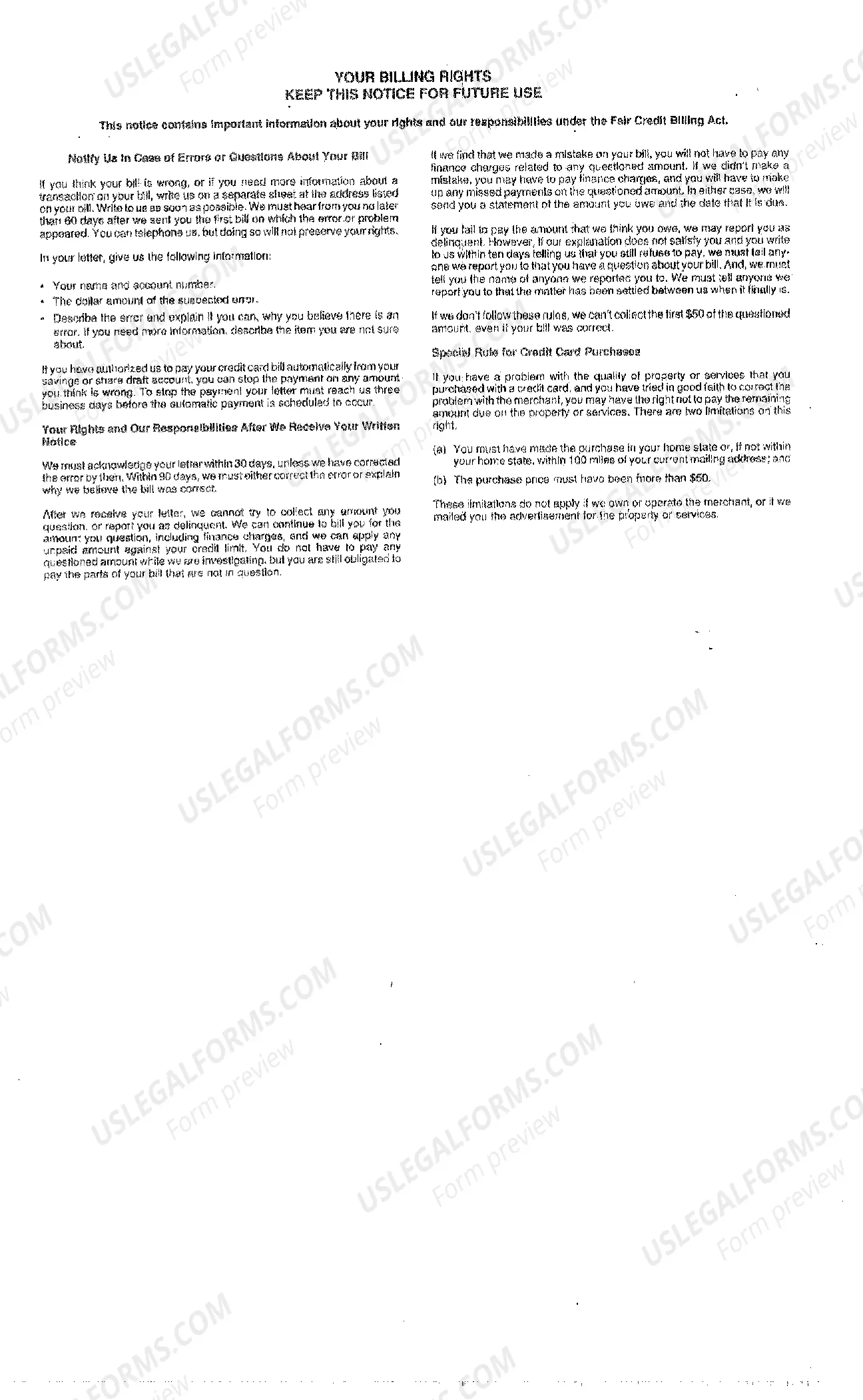 Preview A05 Credit Card Agreement