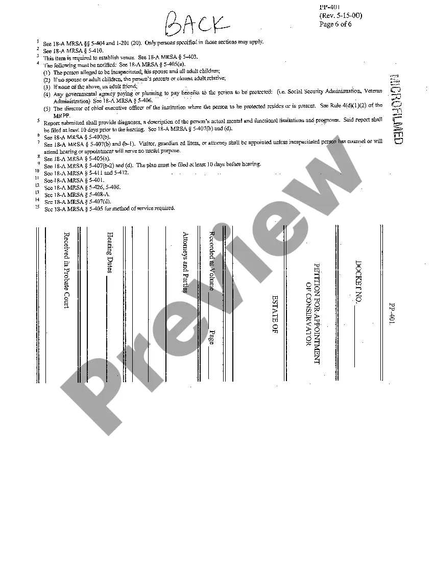 Get A02 Petition for Appointment of Conservator Preview A02 Petition for Appointment of Conservator