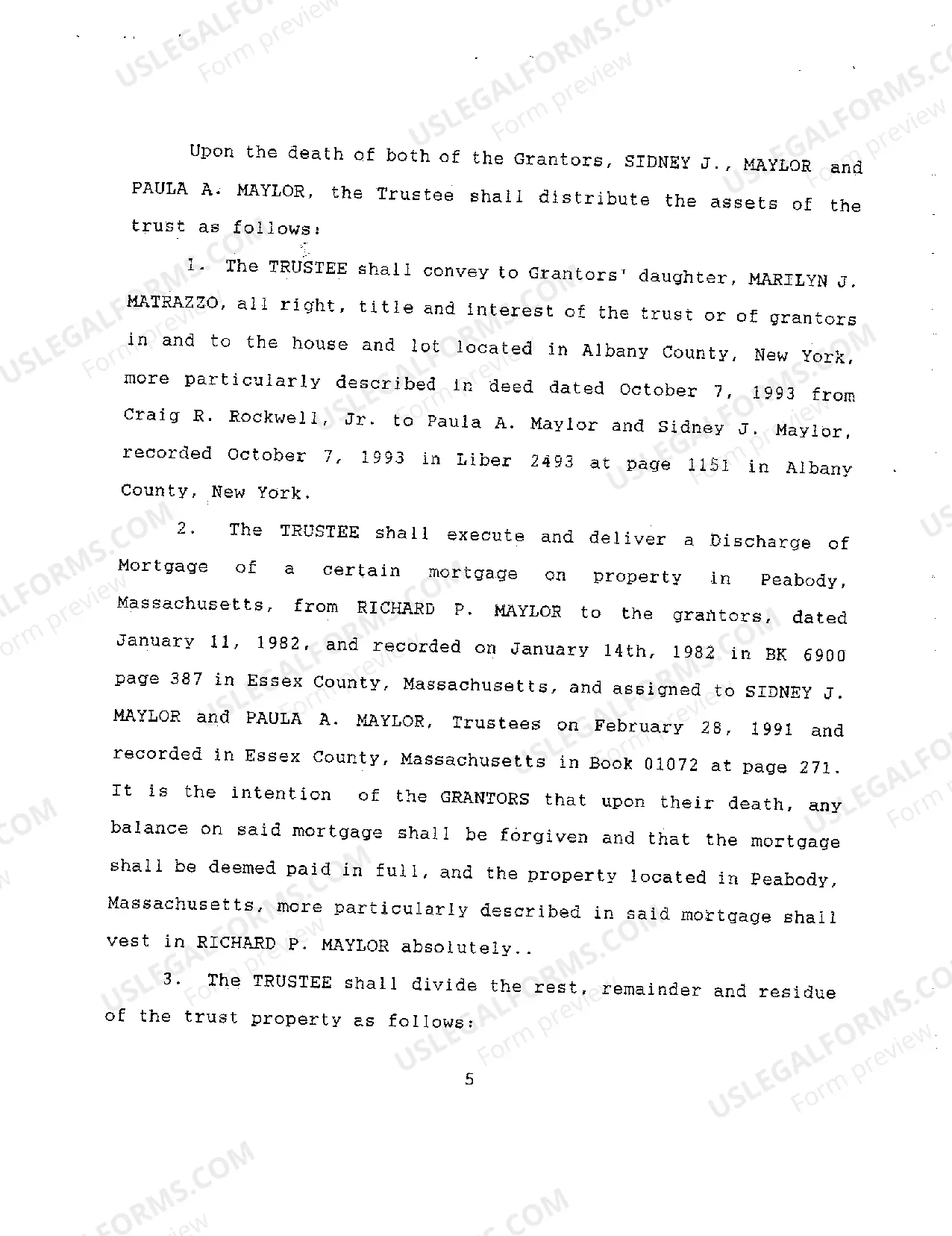 Preview A04 Revocable Living Trust Agreement