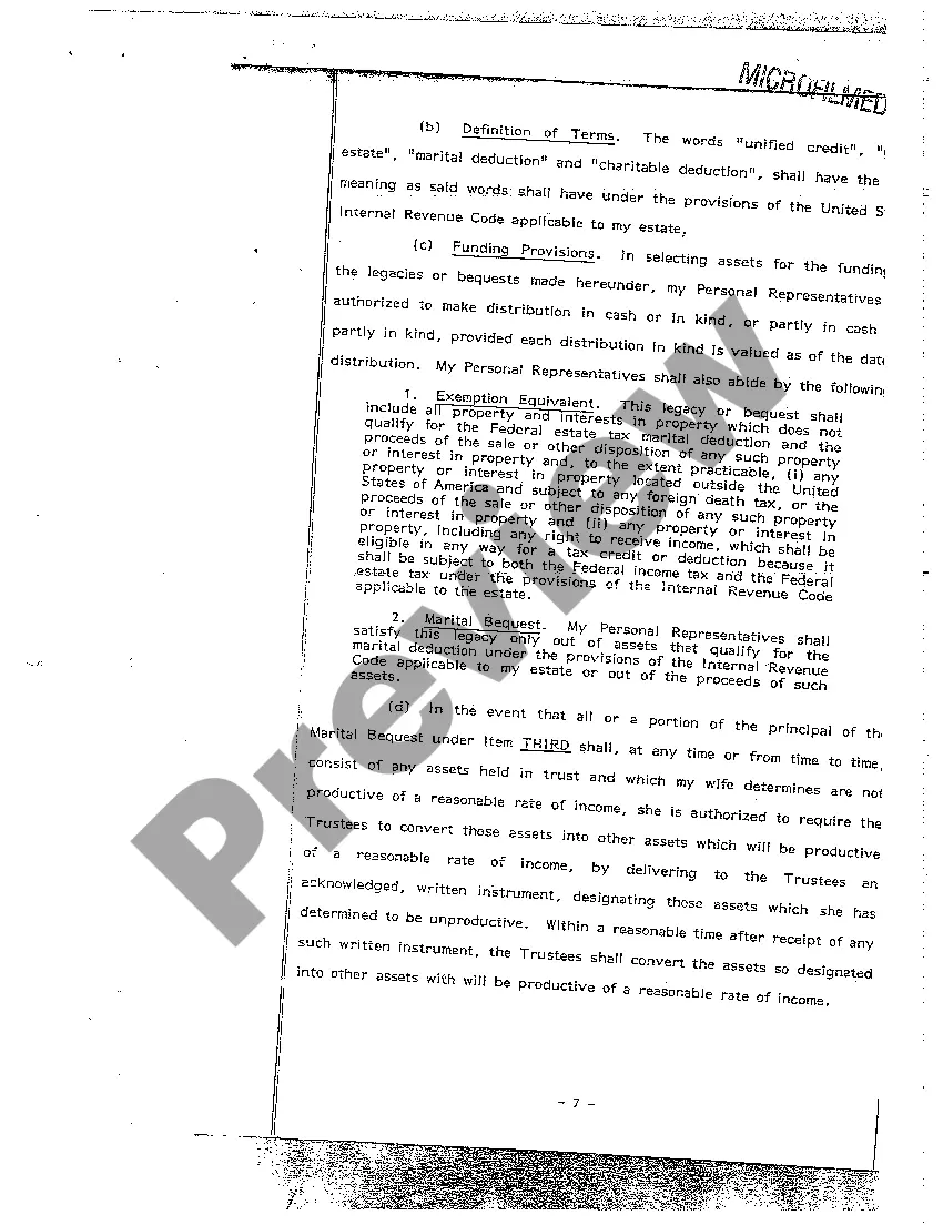 Get A03 Exhibit A - Last Will and Testament of Decedent Preview A03 Exhibit A - Last Will and Testament of Decedent