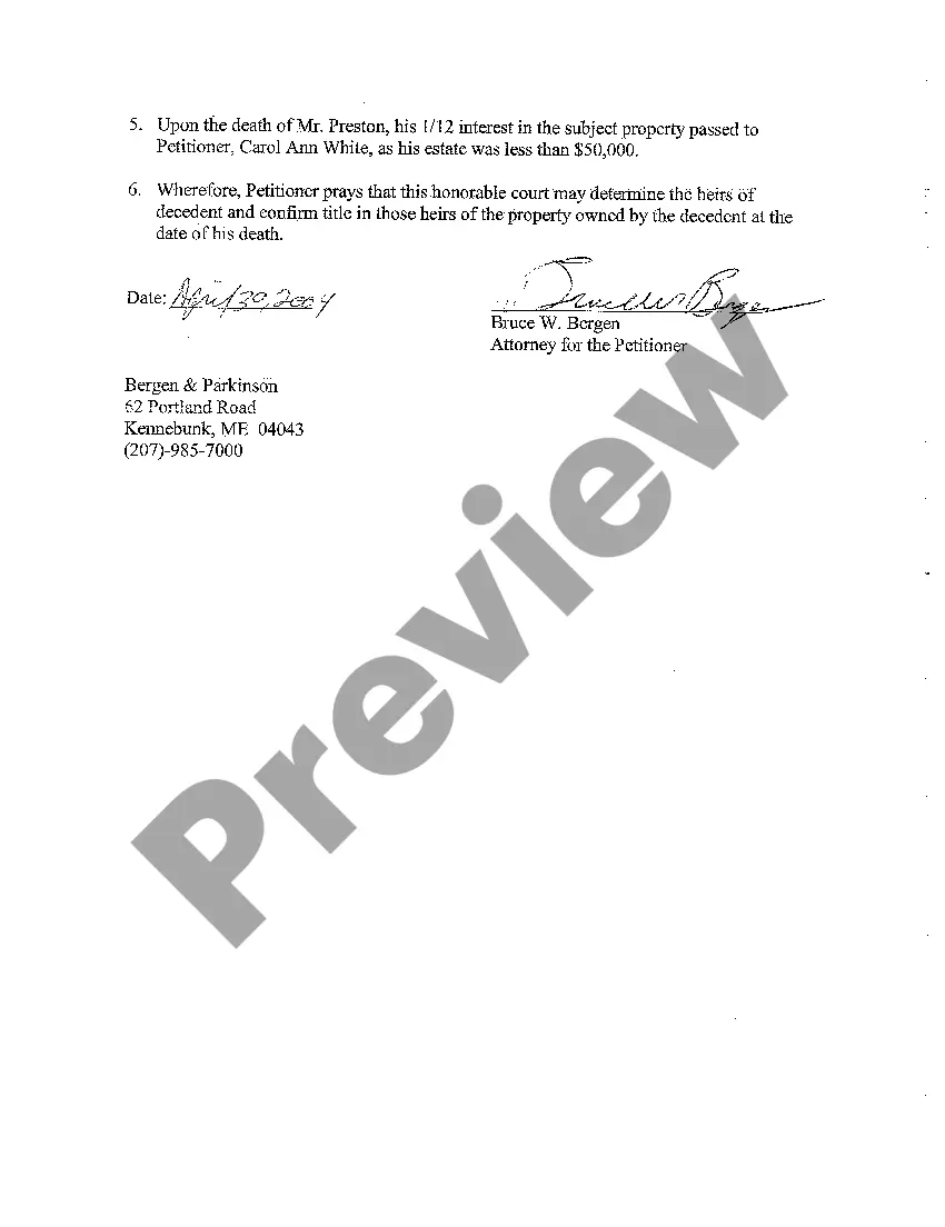 Get A01 Petition to Determine Heirs Preview A01 Petition to Determine Heirs