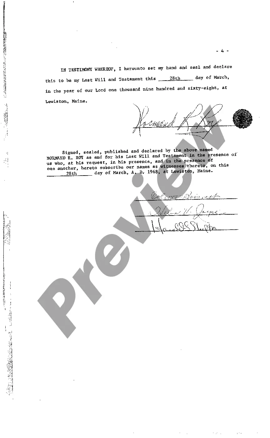 Get A12 Last Will and Testament of Decedent Preview A12 Last Will and Testament of Decedent