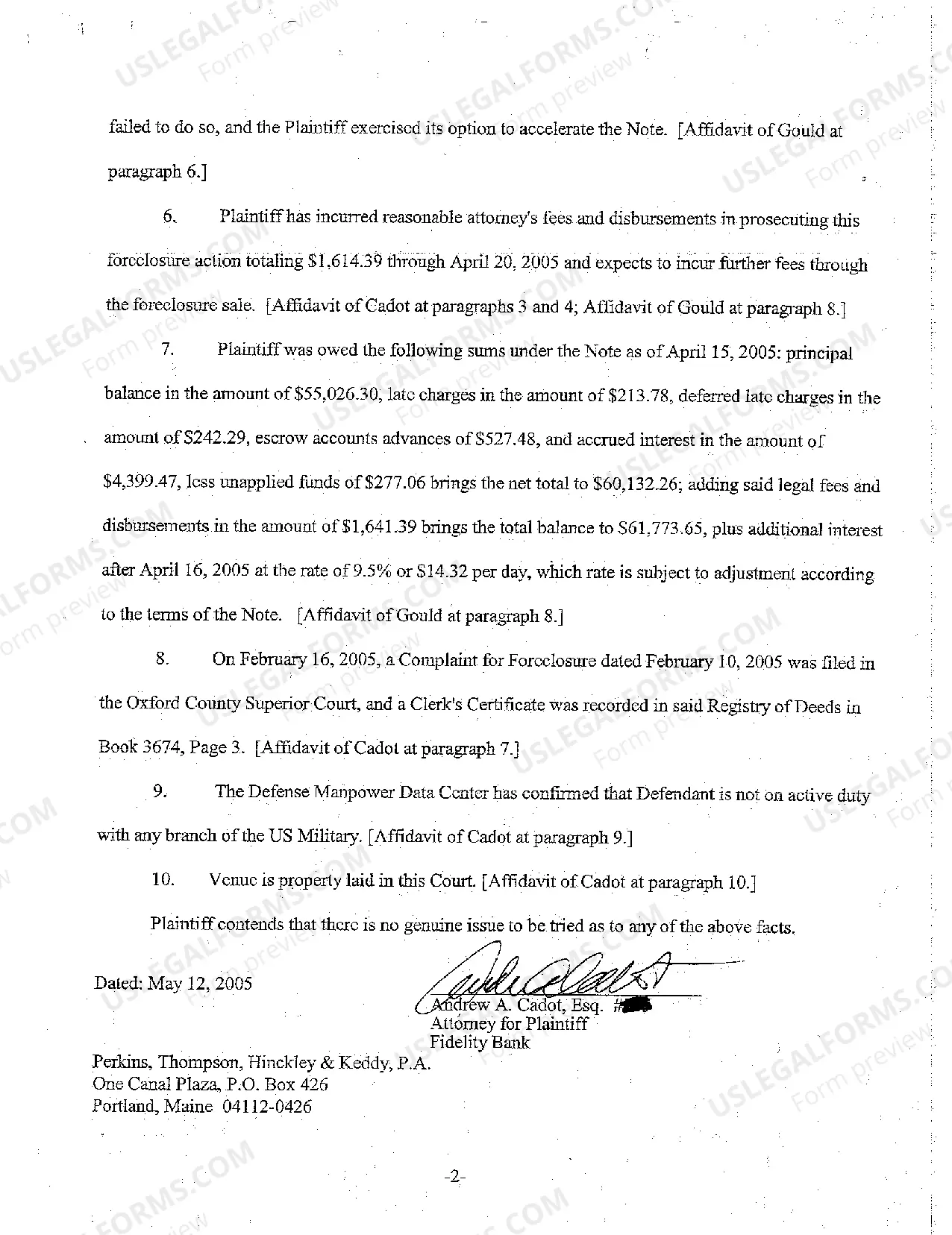 Preview A04 Statement of Material Facts