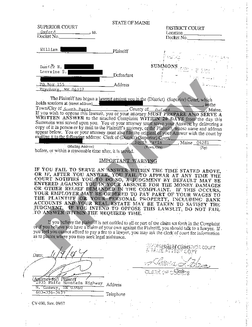 Preview A01 Complaint for Breach of Construction Contract on Addition to Home