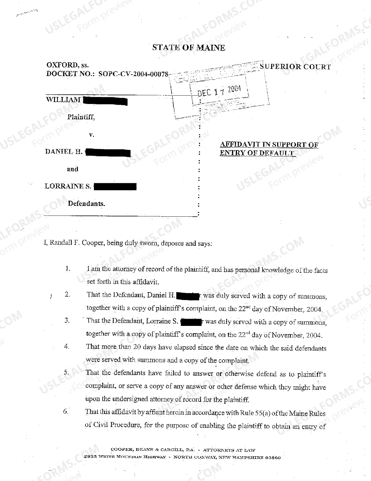 Preview A03 Application to Clerk for Entry of Default Against Defendants