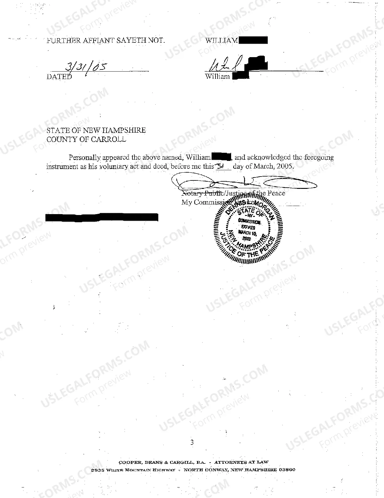 Preview A06 Affidavit of Damages