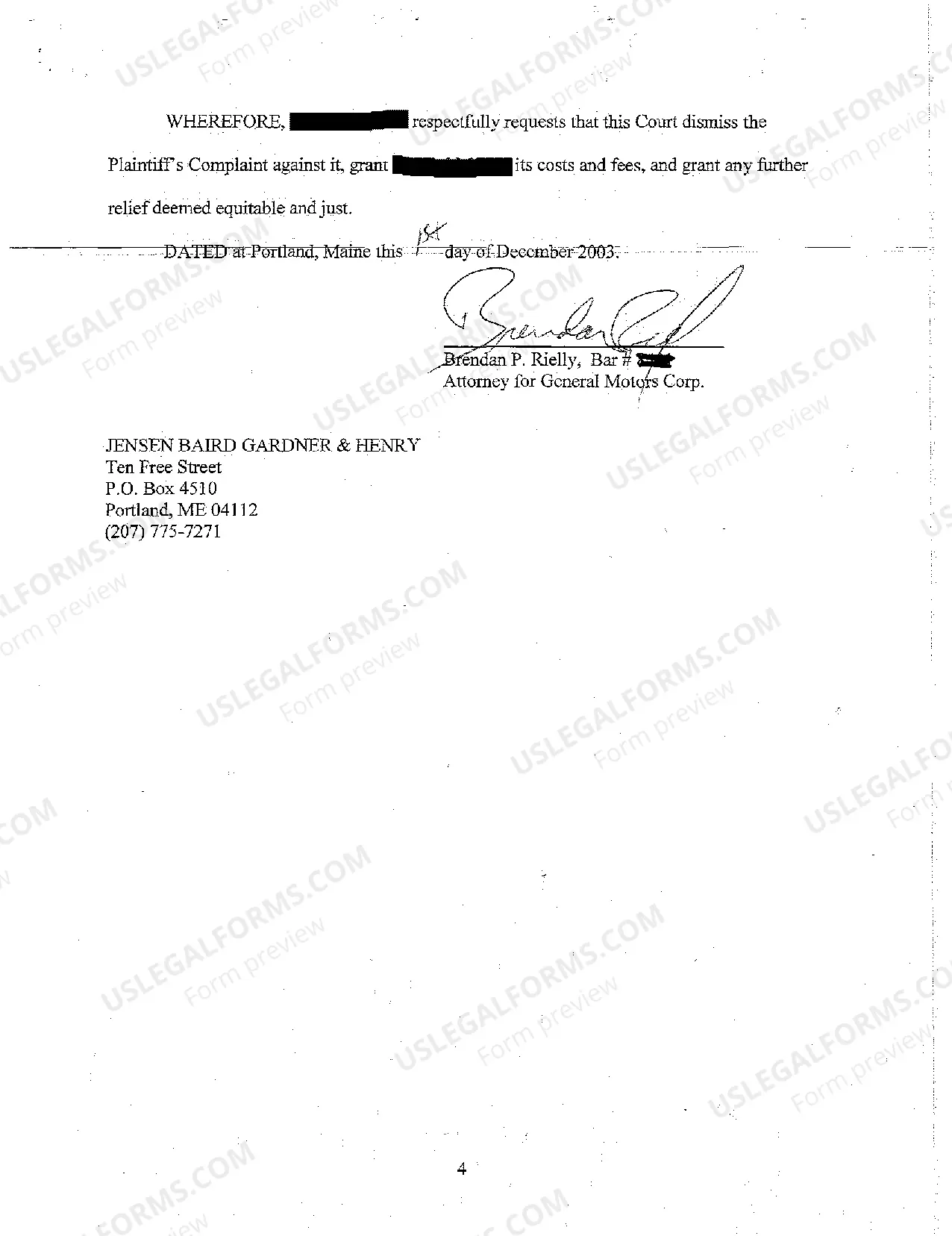 Preview A02 Answer by Defendant