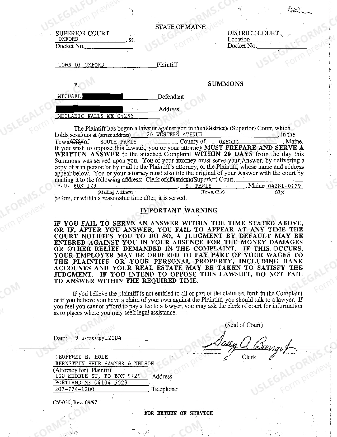 Preview A01 Complaint by City Against Property Owner for Public Nuisance Automobile Graveyard