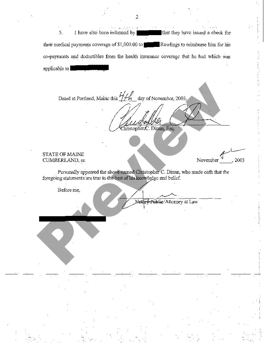 Preview A02 Attorney's Affidavit in Support of Motion for Approval of Settlement for Minor