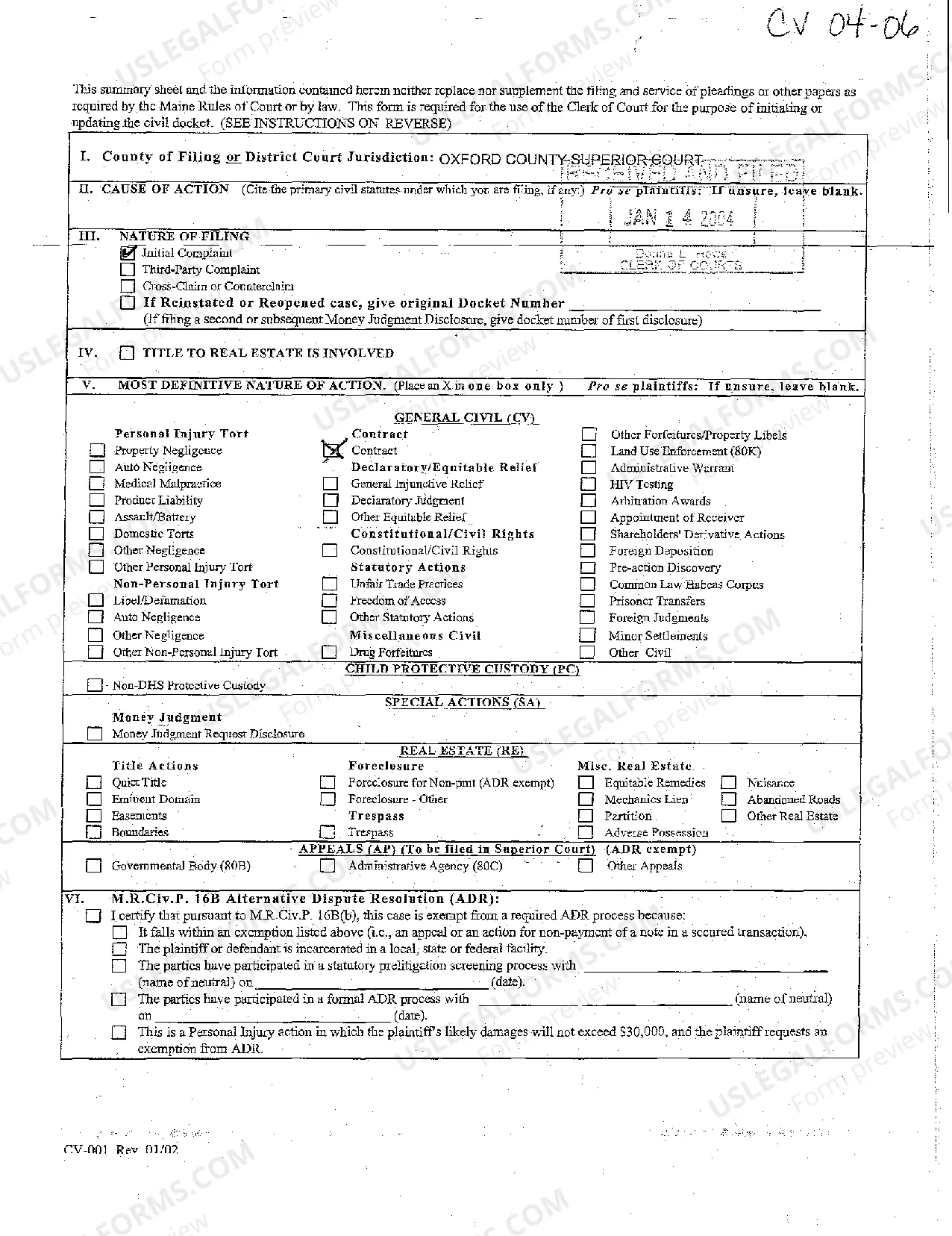 Preview A01 Complaint - Breach of Warranty Title and Rescission of Contract to Purchase Property