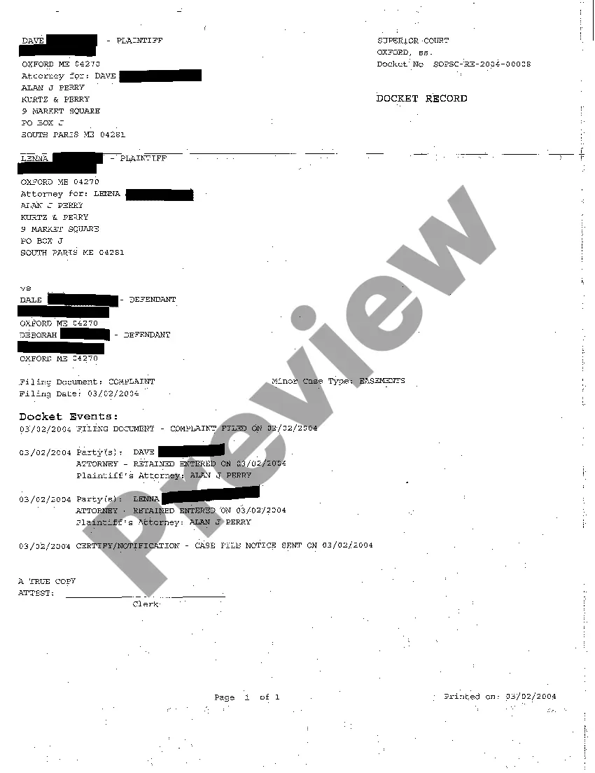 Preview A01 Complaint for Declaratory Relief of Access Easement by Implication or Necessity Due to Landlocked Property