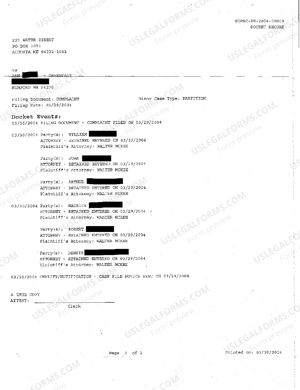 Complaint For Partition Without Declaration US Legal Forms