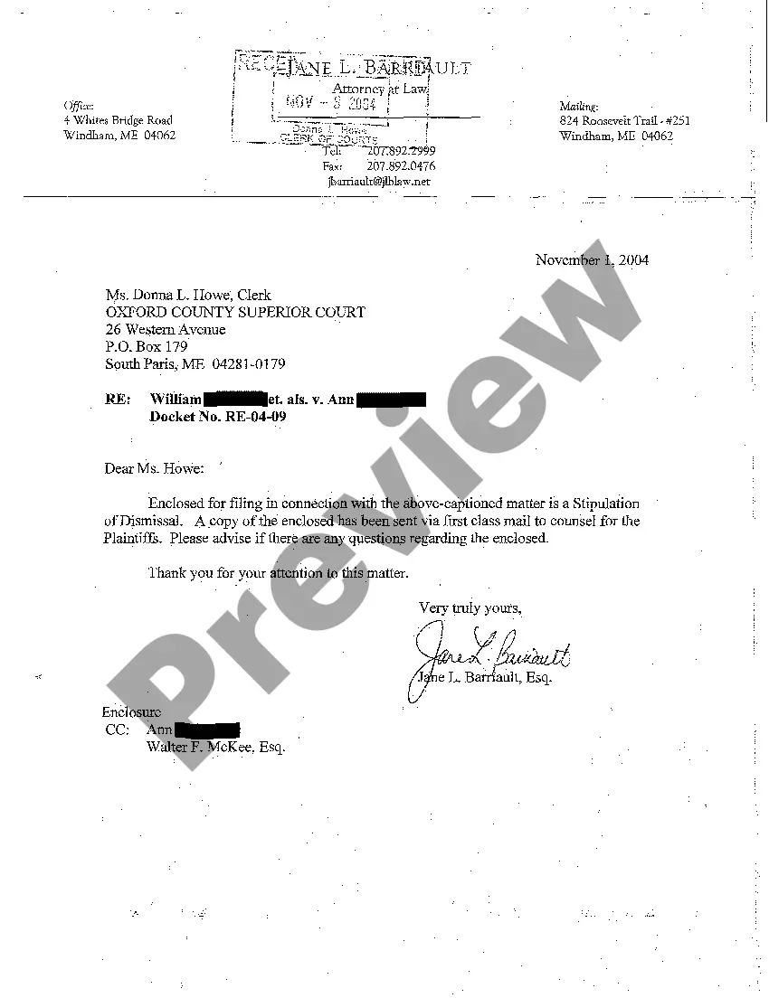 Preview A04 Stipulation of Dismissal with Prejudice