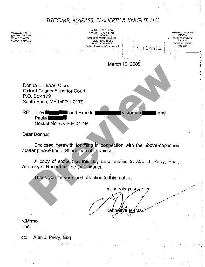 Preview A09 Stipulation of Dismissal with Prejudice