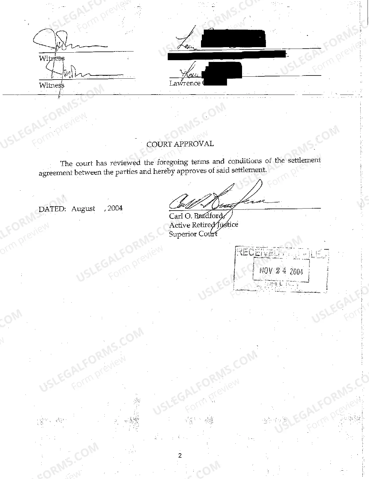 Preview A07 Settlement Agreement