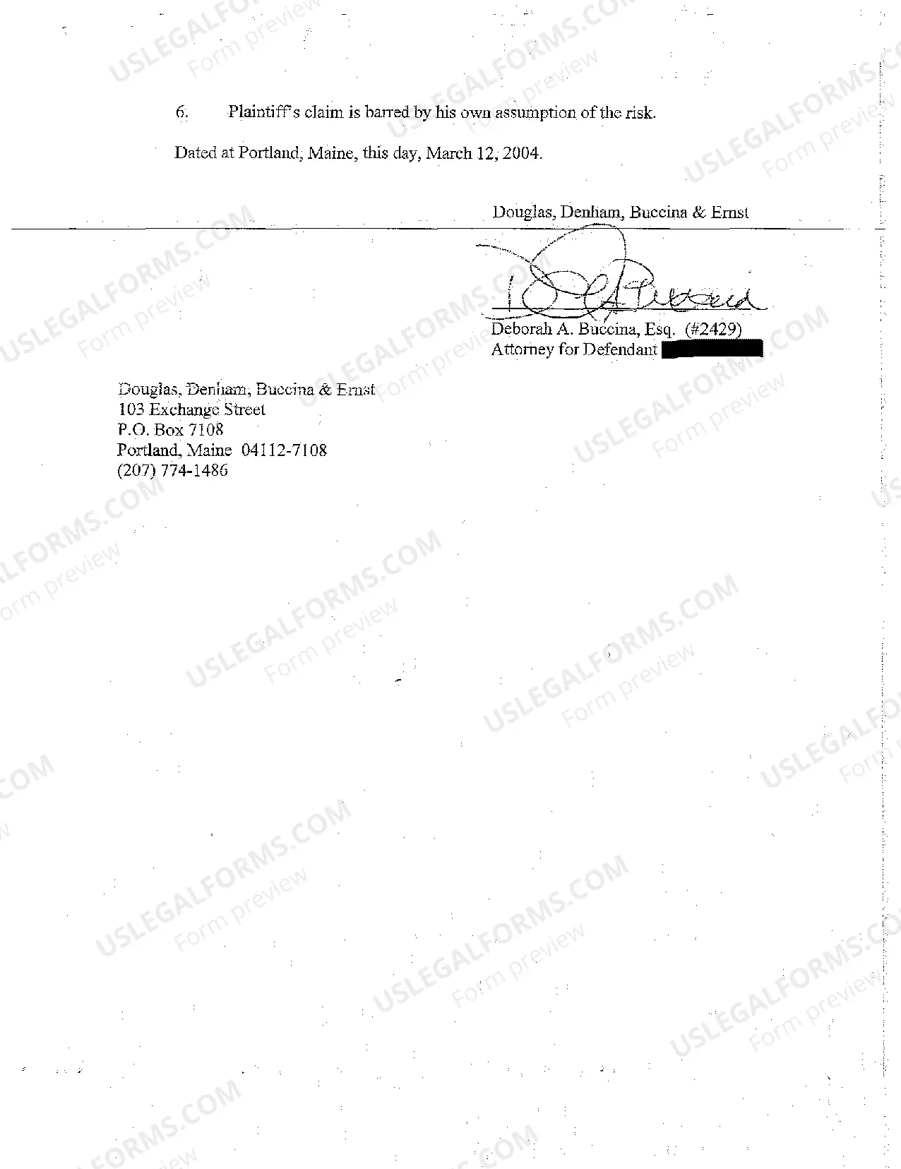 Preview A02 Answer to Complaint