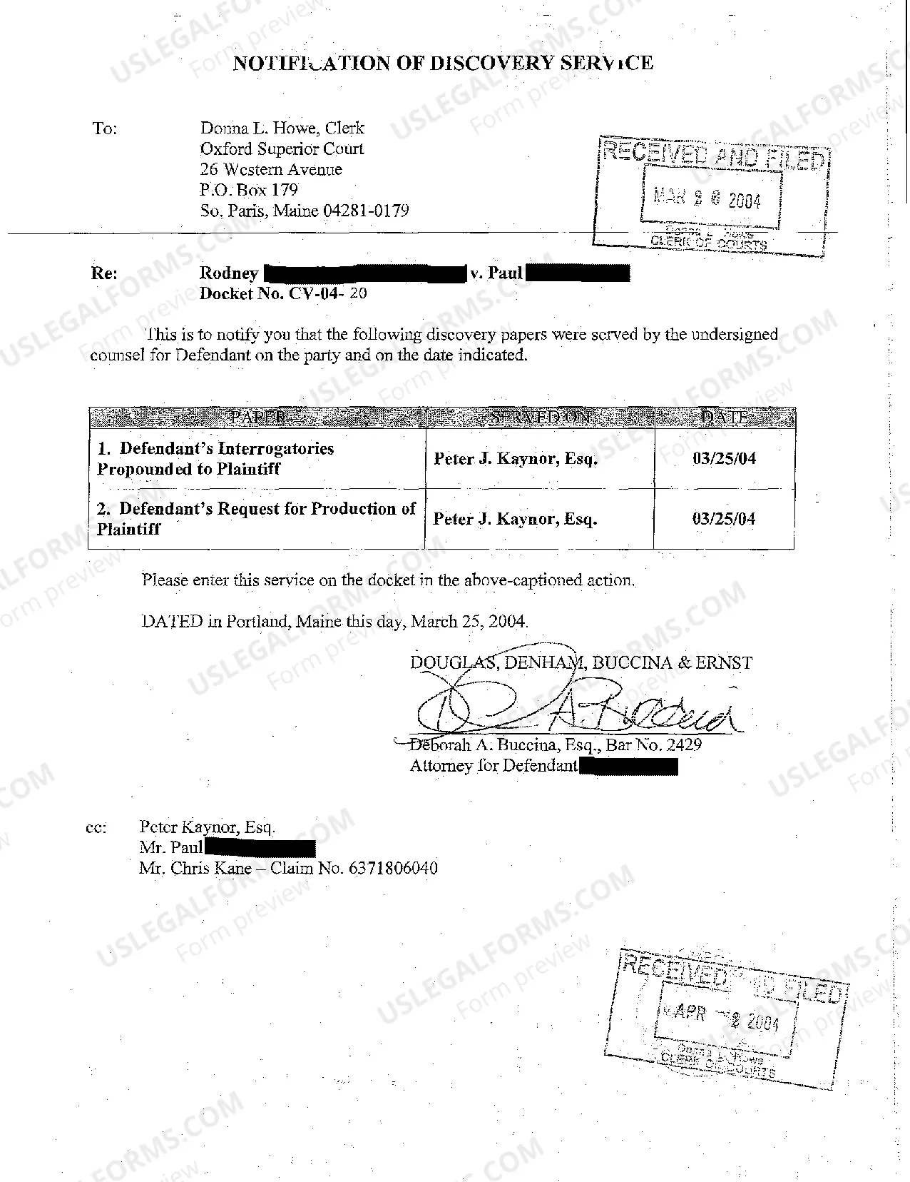 Preview A02 Answer to Complaint