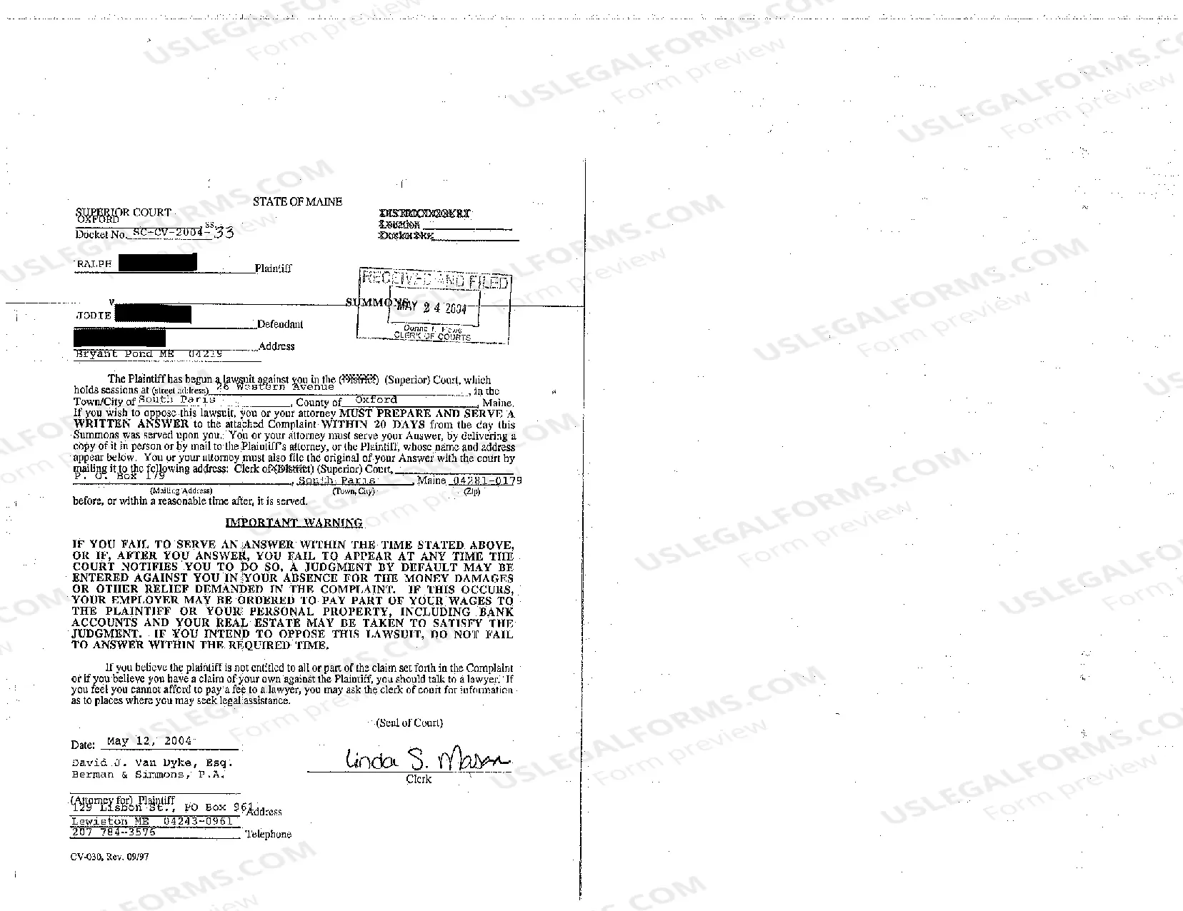 Preview A01 Complaint - Personal Injury Due to Negligence in the Operation of Excavator