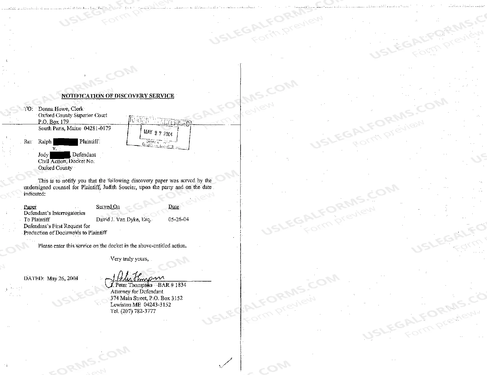 Preview A02 Answer by Defendant