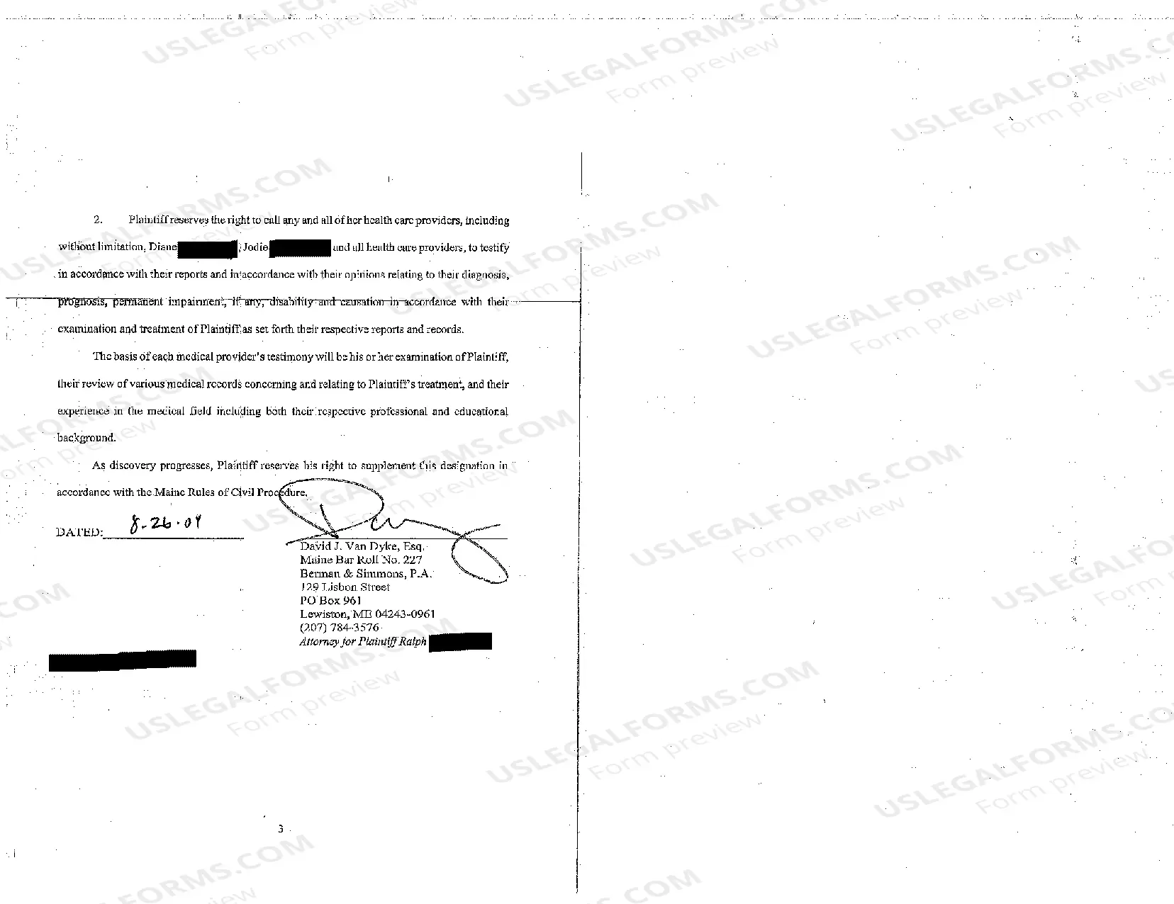 Preview A04 Plaintiff's Designation of Expert Witness