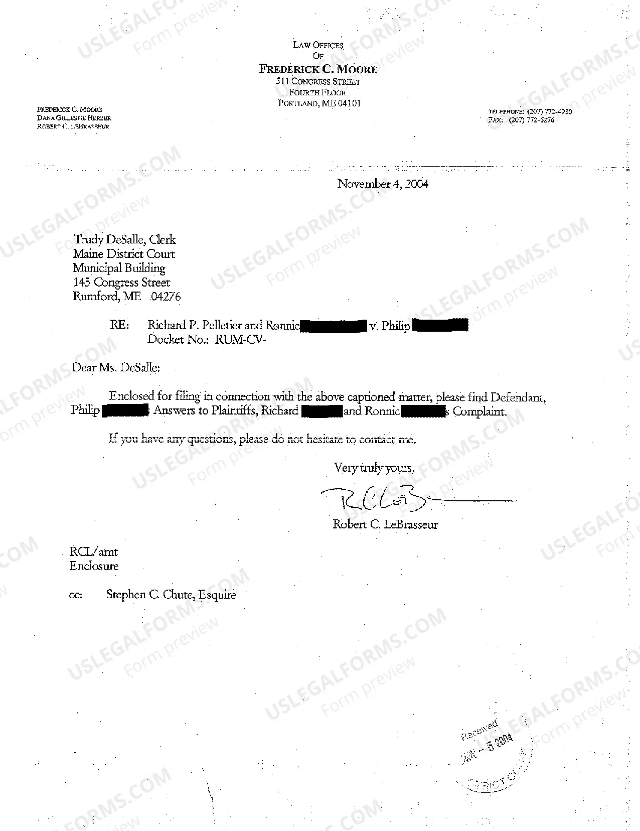 Preview A02 Defendant's Answer to Plaintiffs' Complaint