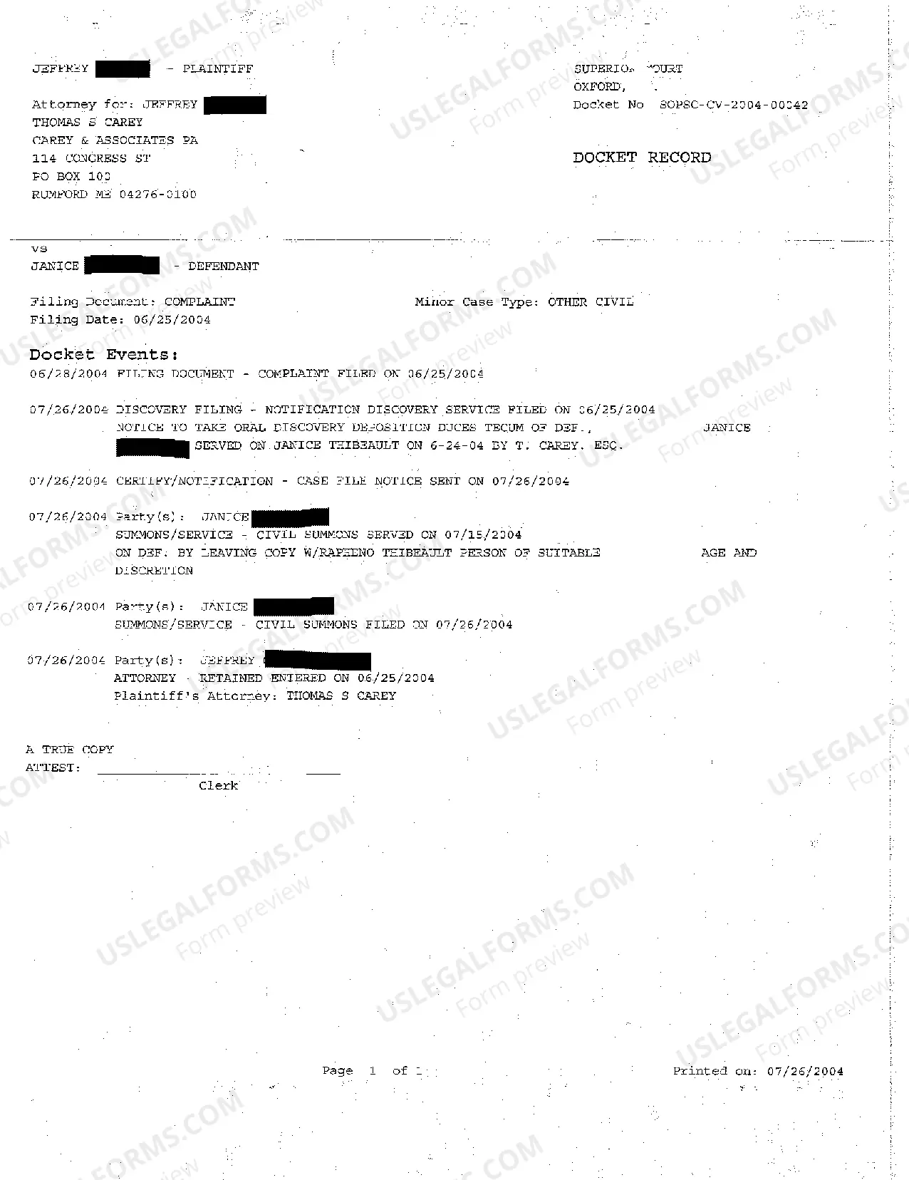 Preview A02 Defendant's Answer to Complaint