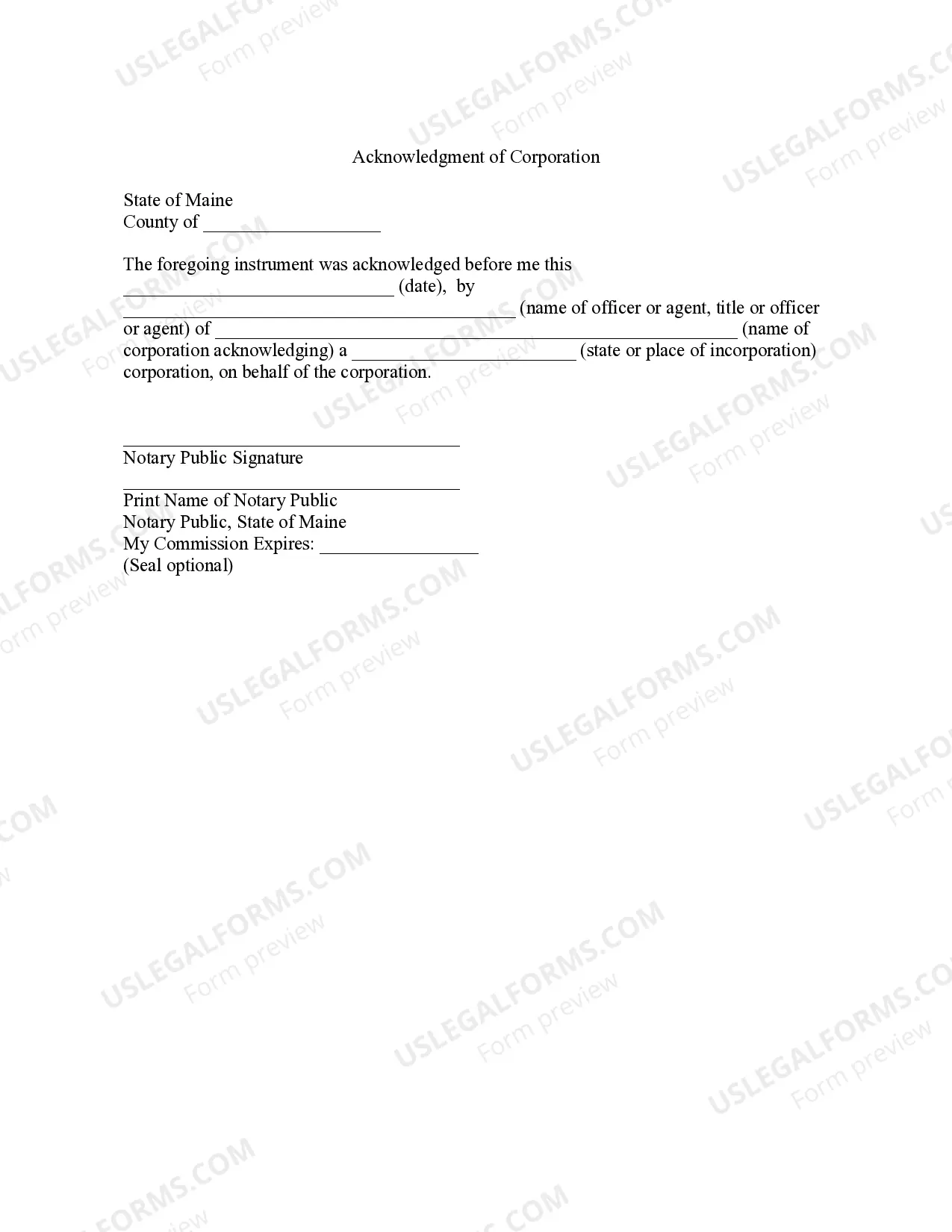 Preview Bill of Sale without Warranty by Corporate Seller