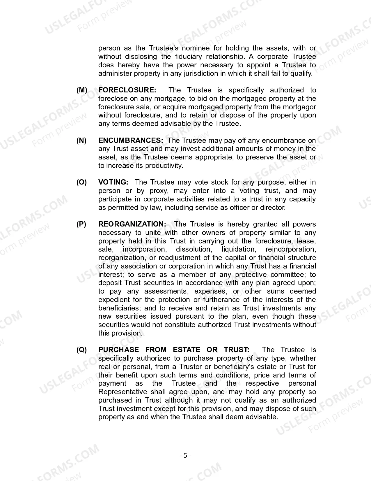 Preview Revocable Living Trust for Husband and Wife with No Children