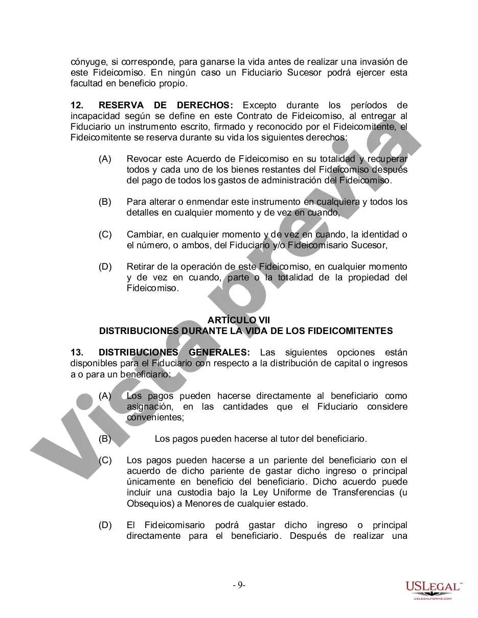 Preview Fideicomiso en vida para esposo y esposa con hijos menores o adultos