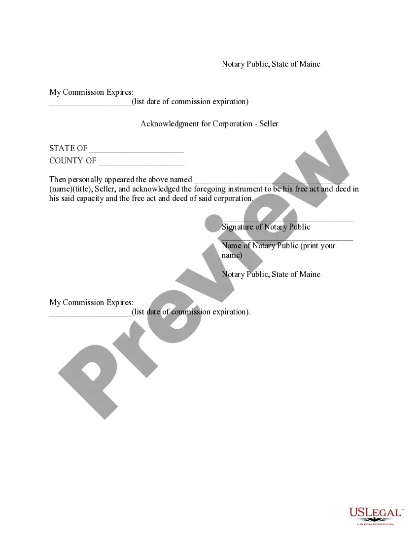 Preview Maine Forest Products Timber Sale Contract