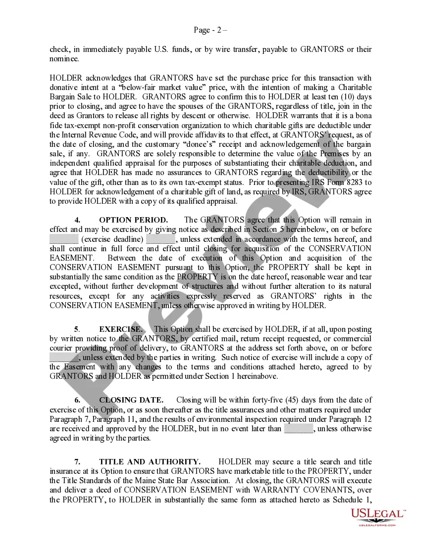 Preview Temporary Easement