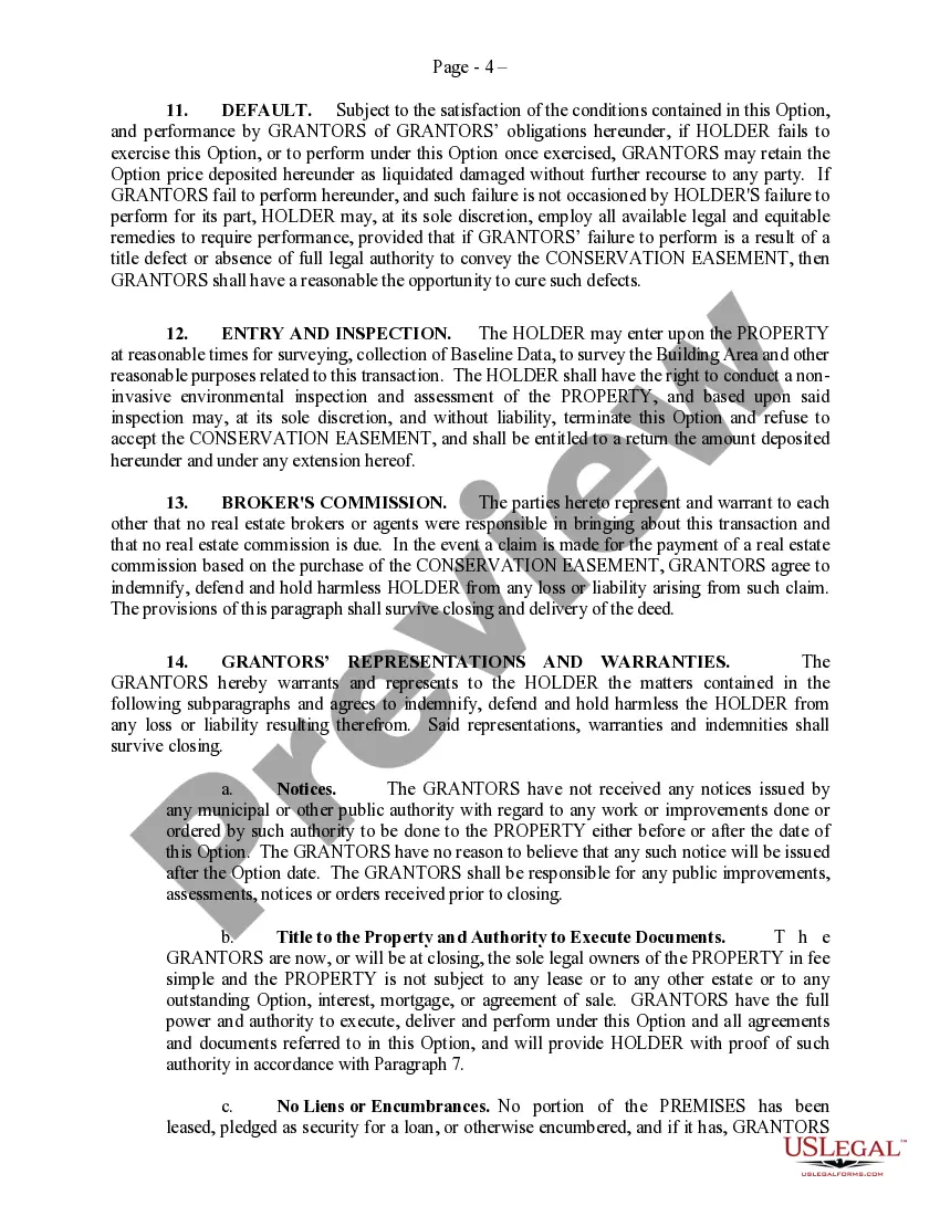Preview Temporary Easement