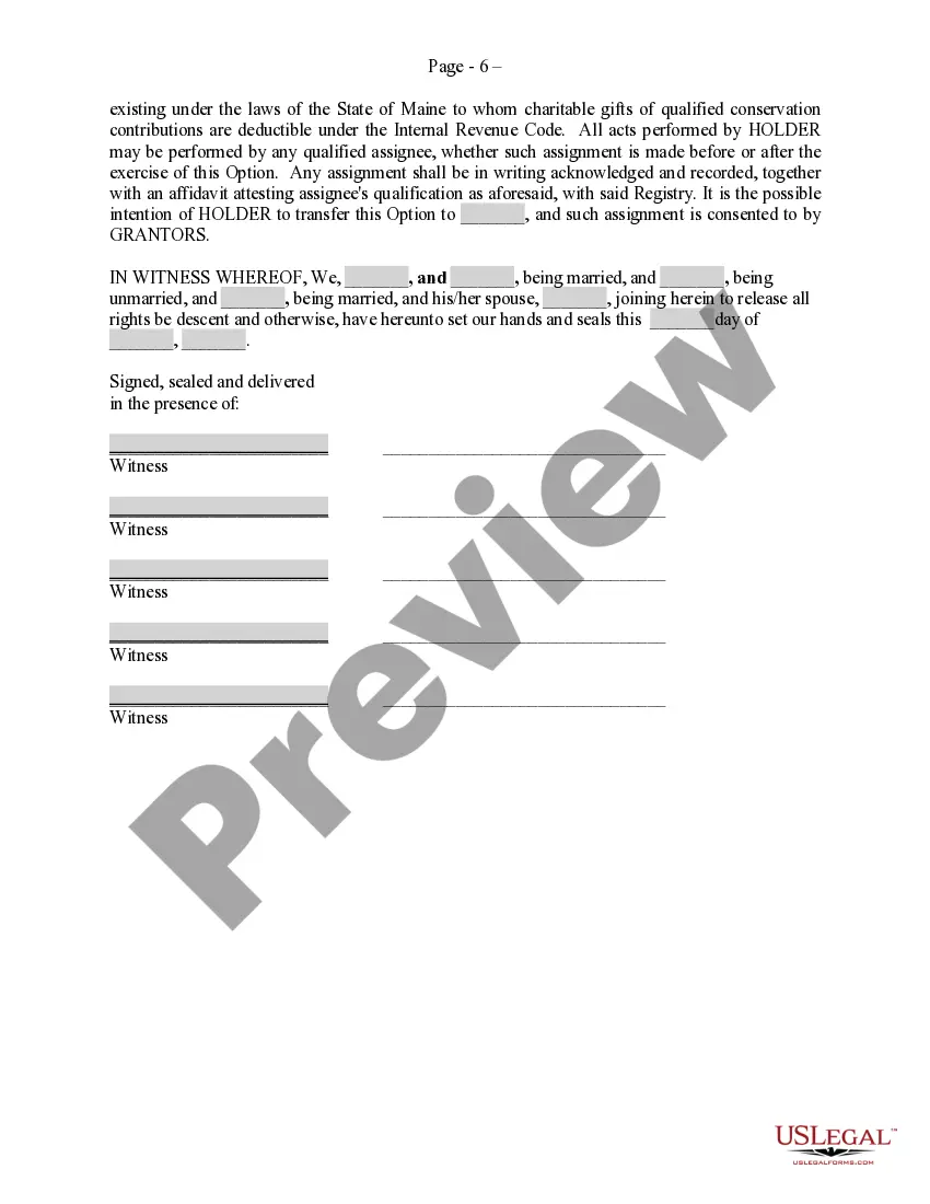 Preview Temporary Easement