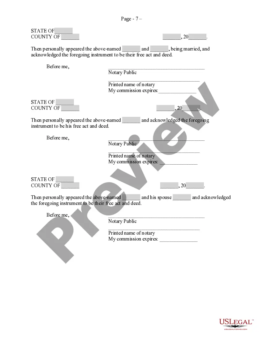 Preview Temporary Easement
