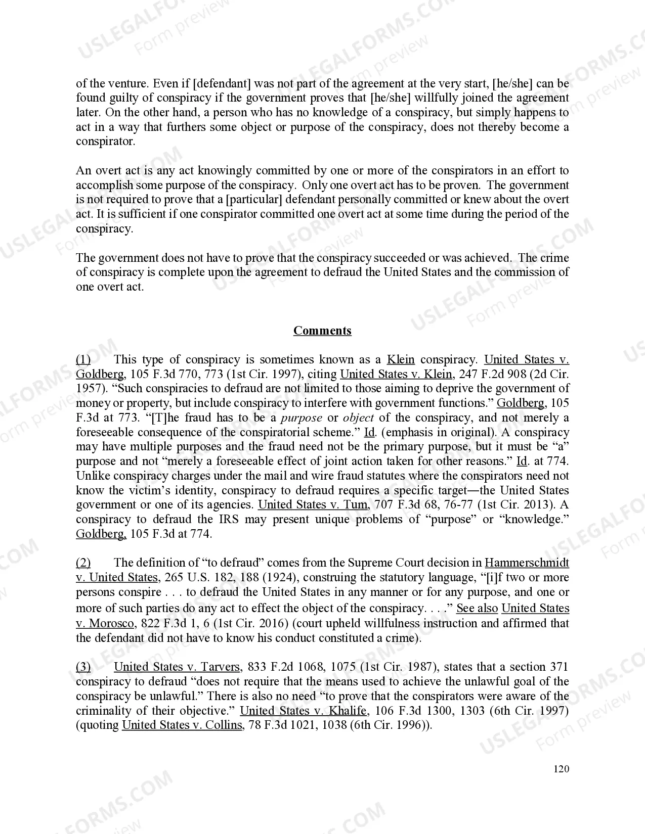 Preview Conspiracy to Defraud
