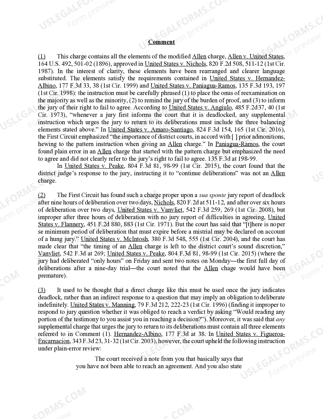Preview Charge to a Hung Jury