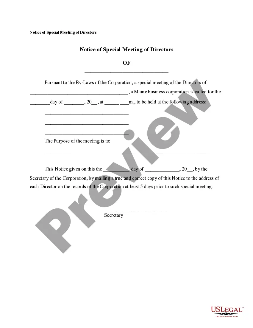Preview Notices, Resolutions, Simple Stock Ledger and Certificate