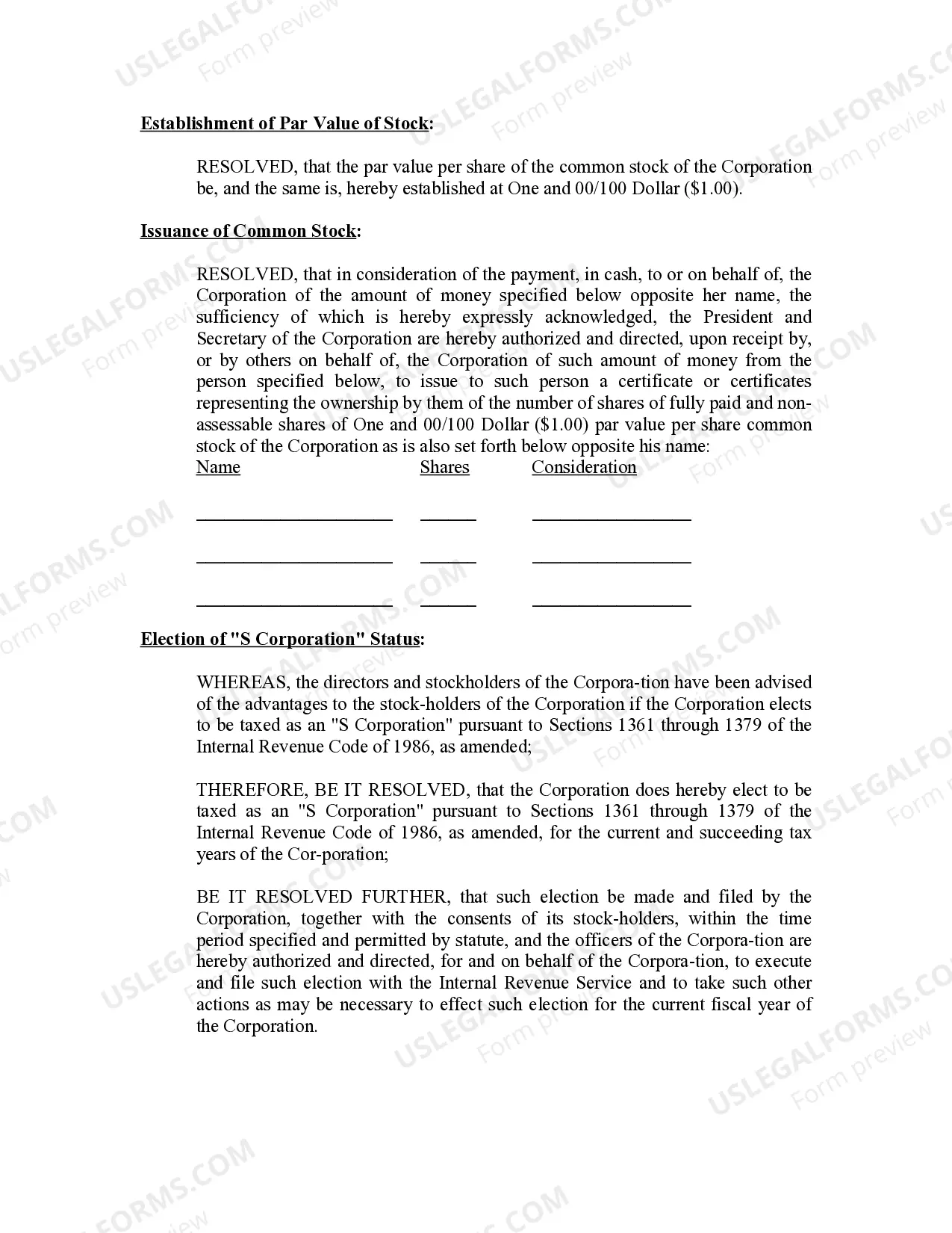 Preview Minutes for Organizational Meeting