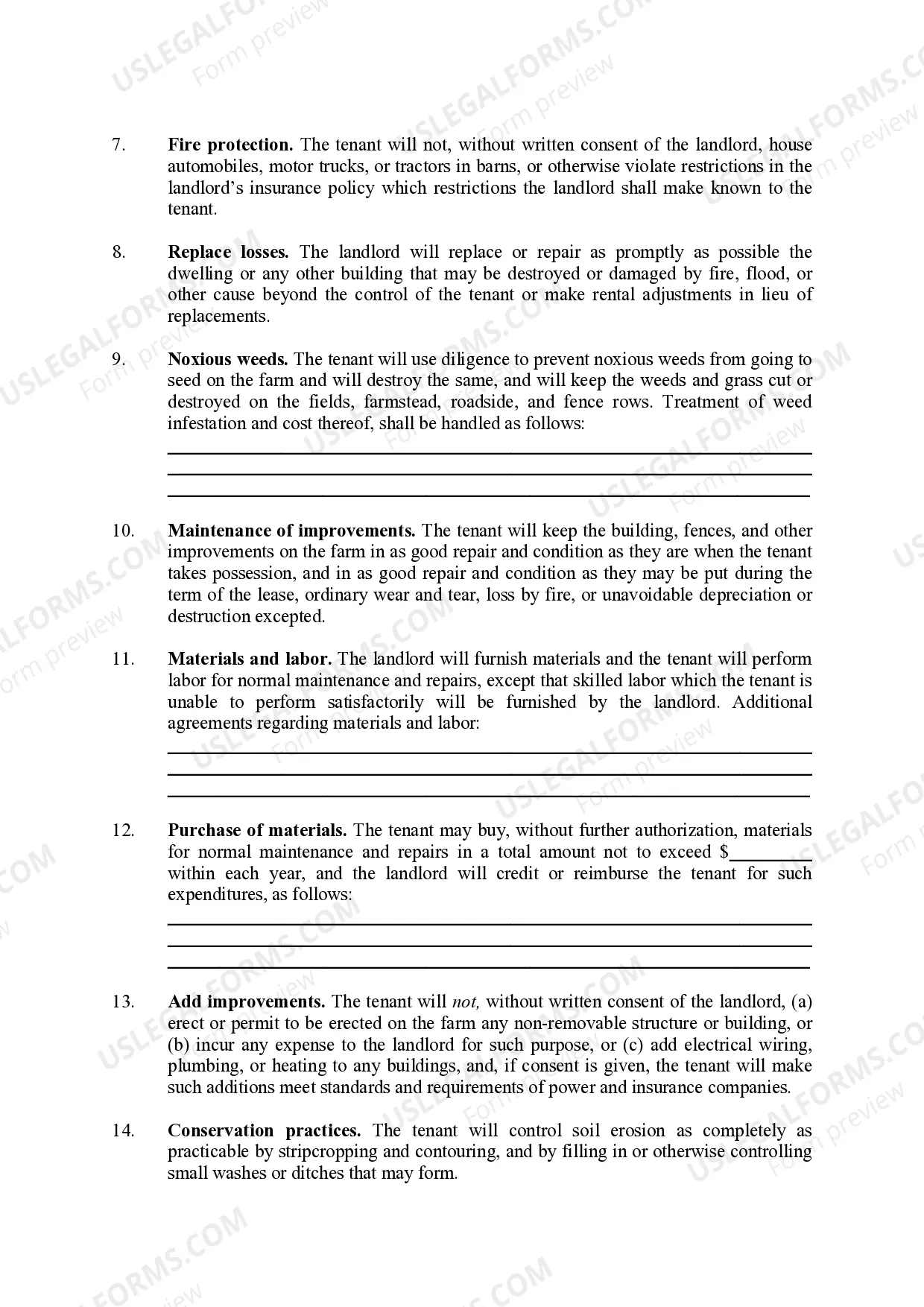 Preview Cash Farm Lease