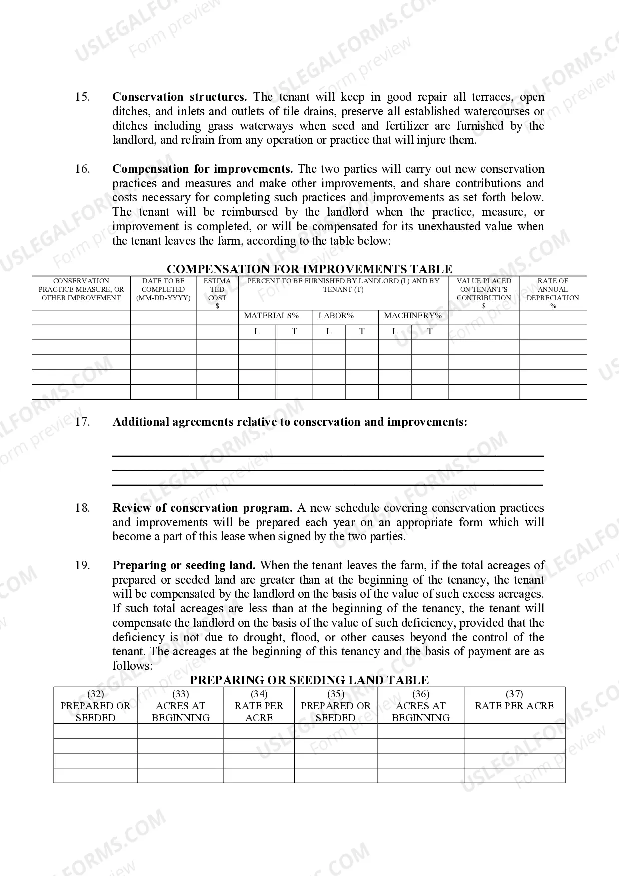 Preview Cash Farm Lease