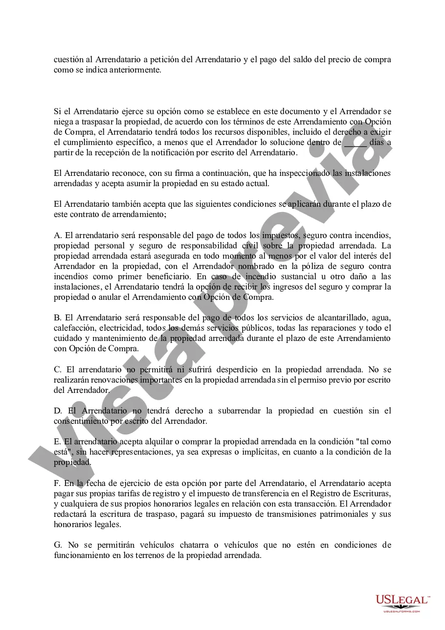 Preview Arrendamiento con Opción a Compra