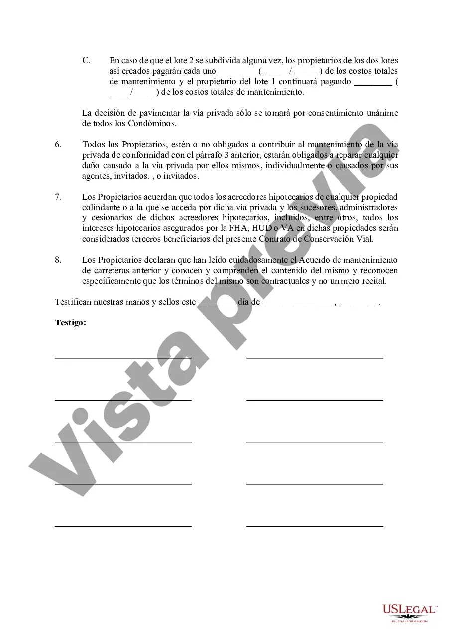 Preview Acuerdo de mantenimiento de carreteras