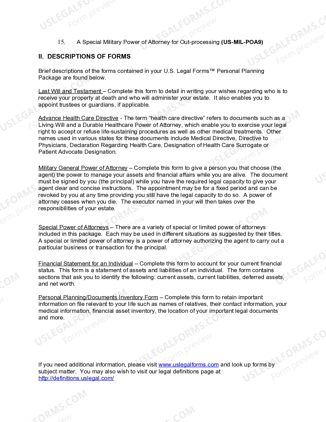 Preview Maine Essential Legal Life Documents for Military Personnel