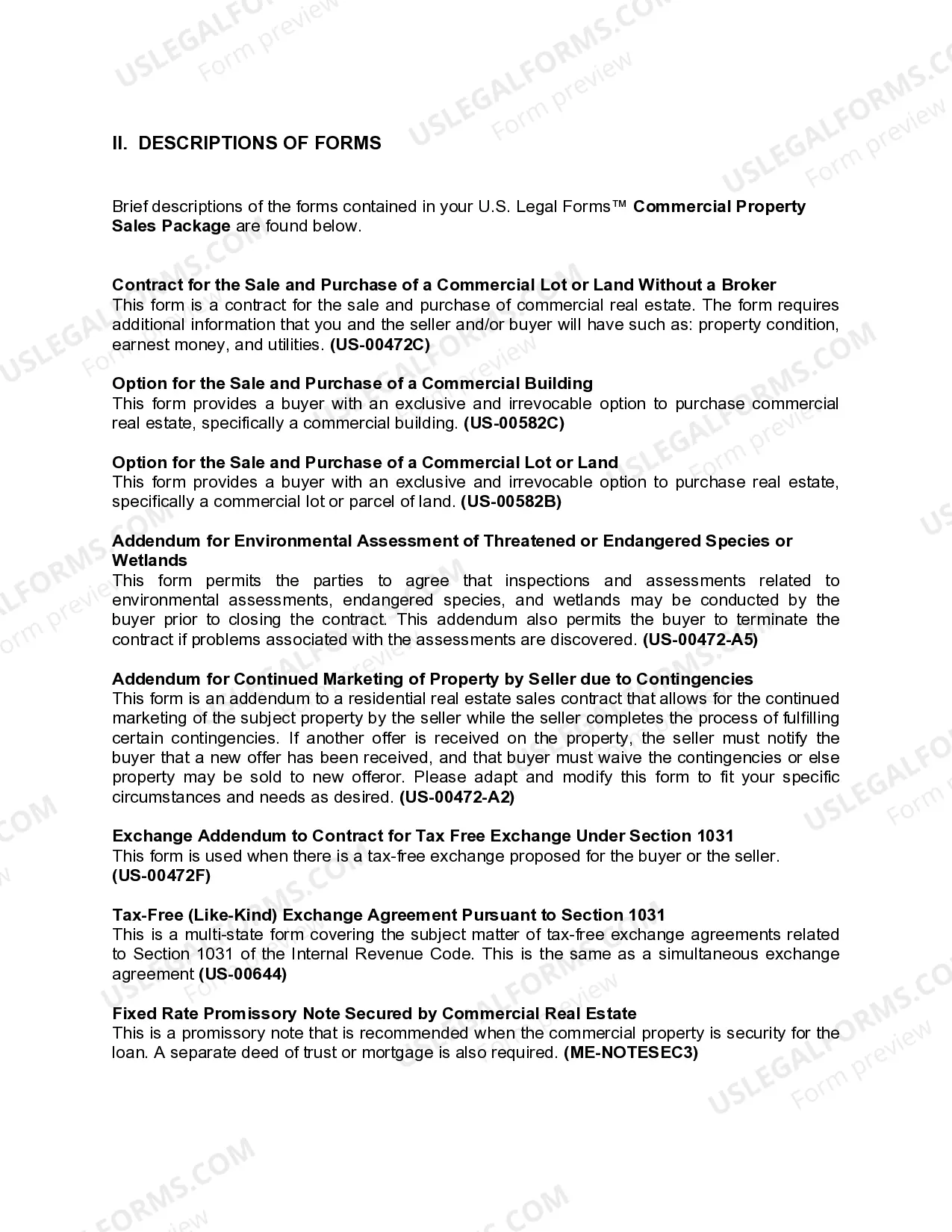 Preview Maine Commercial Property Sales Package